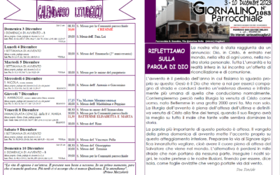 Calendario liturgico e giornalino parrocchiale 3-10 dicembre 2023