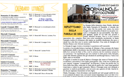 Giornalino parrocchiale e calendario liturgico 31 dicembre 2023 – 7 gennaio 2024