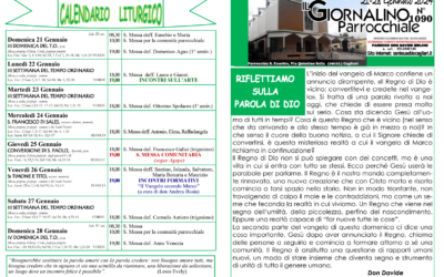 Calendario liturgico 21-28 Gennaio 2024