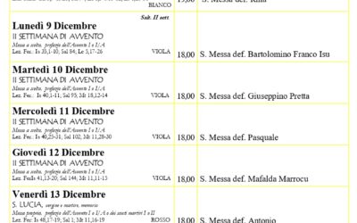 Calendario liturgico e giornalino parrocchiale