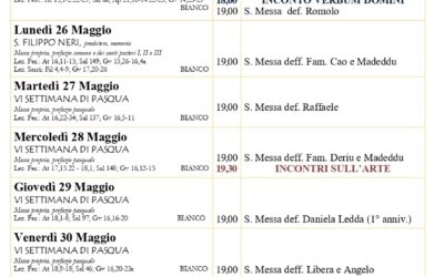 Calendario liturgico e giornalino parrocchiale 25 maggio – 1 giugno