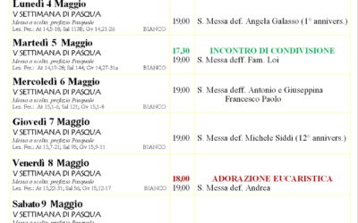 Calendario liturgico e giornalino parrocchiale 3 maggio – 10 maggio 2026